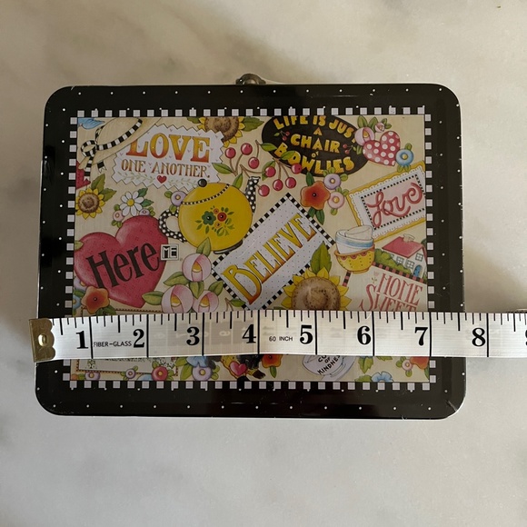 Vtg Mary Engelbreit Tin Lunch Box/Storage Box - Picture 2 of 5